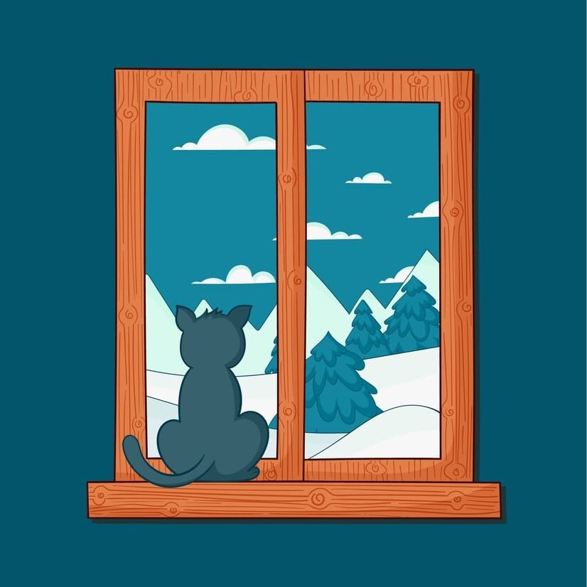Window Graphics hand drawn winter window illustration 23 2149836129