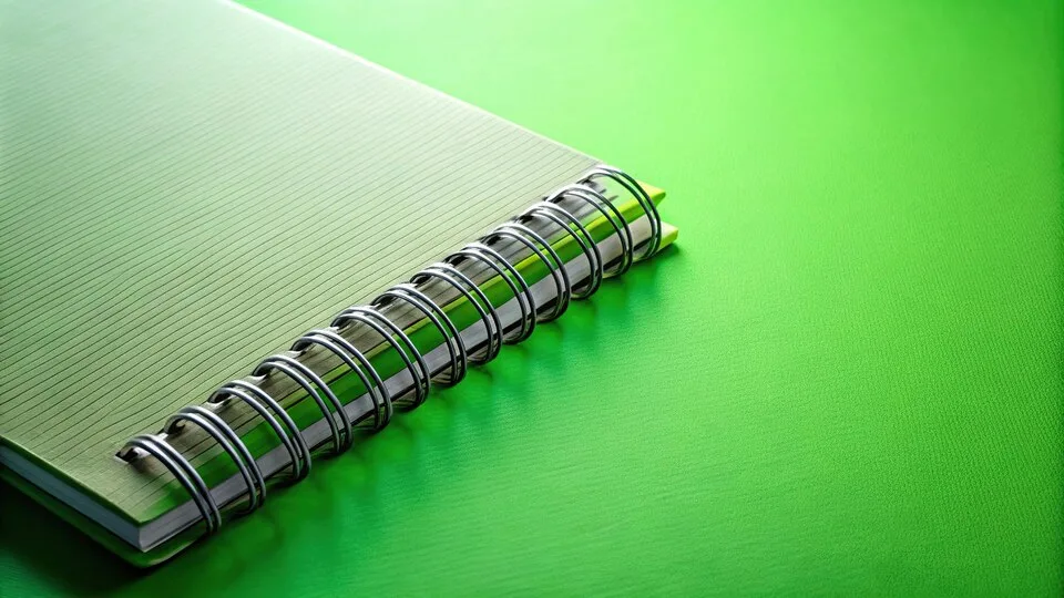 Spiral Binding freepicdownloader.com green spiral notebook green background large