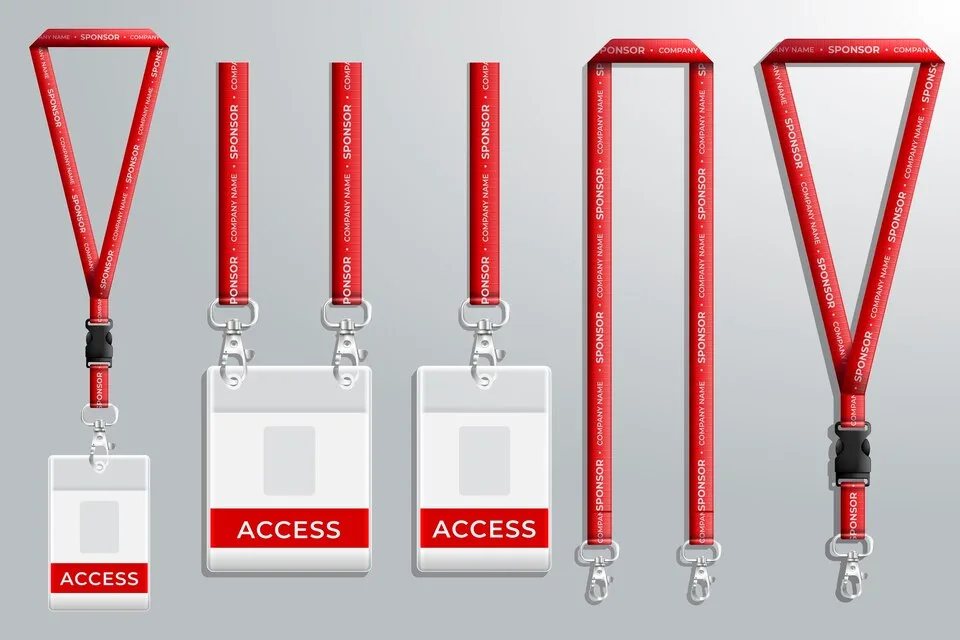 Lanyard freepicdownloader.com realistic id card stationery large
